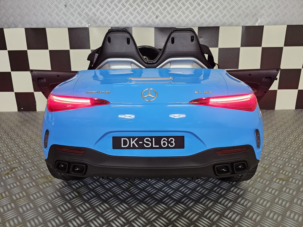 Voiture électrique enfant Mercedes SL63 12 V bleu métallisé – Urban Rider – vue 6