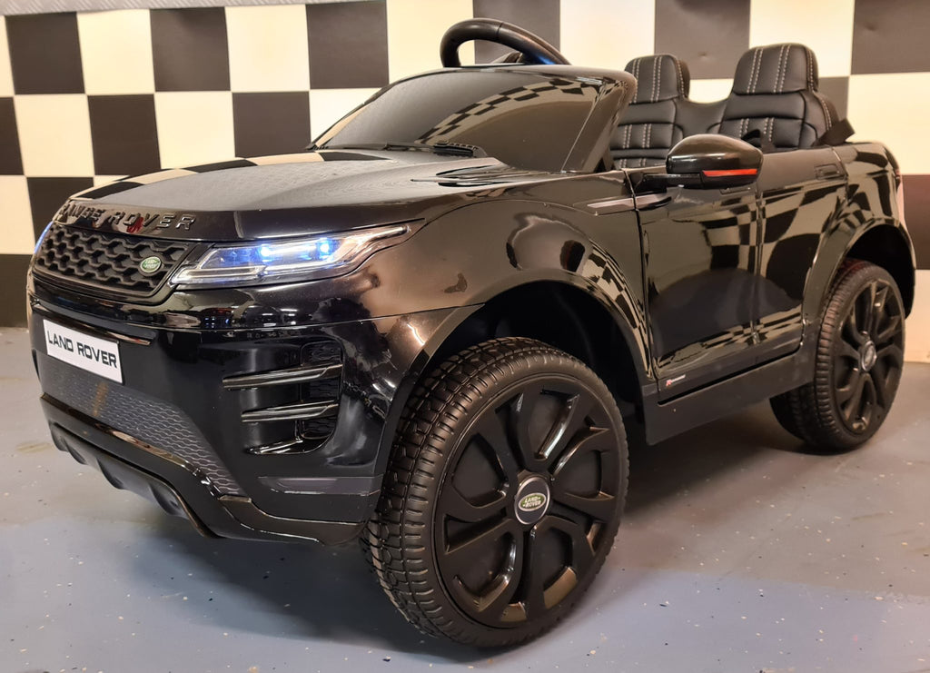 Voiture électrique enfant Range Rover Evoque 4x4 métallisé noir – Adventure Rider – vue 3