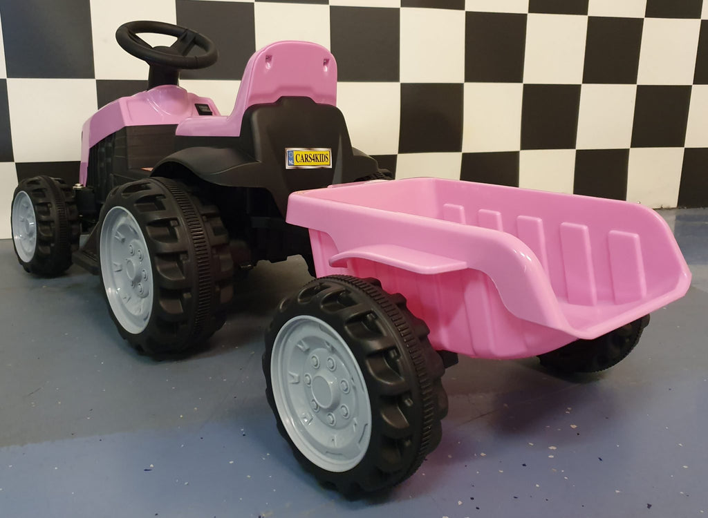 Tracteur électrique enfant rose 6 V – Mini Farmer – vue 4