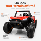 Buggy électrique enfant UTV 24 V – Trail Rider Pro