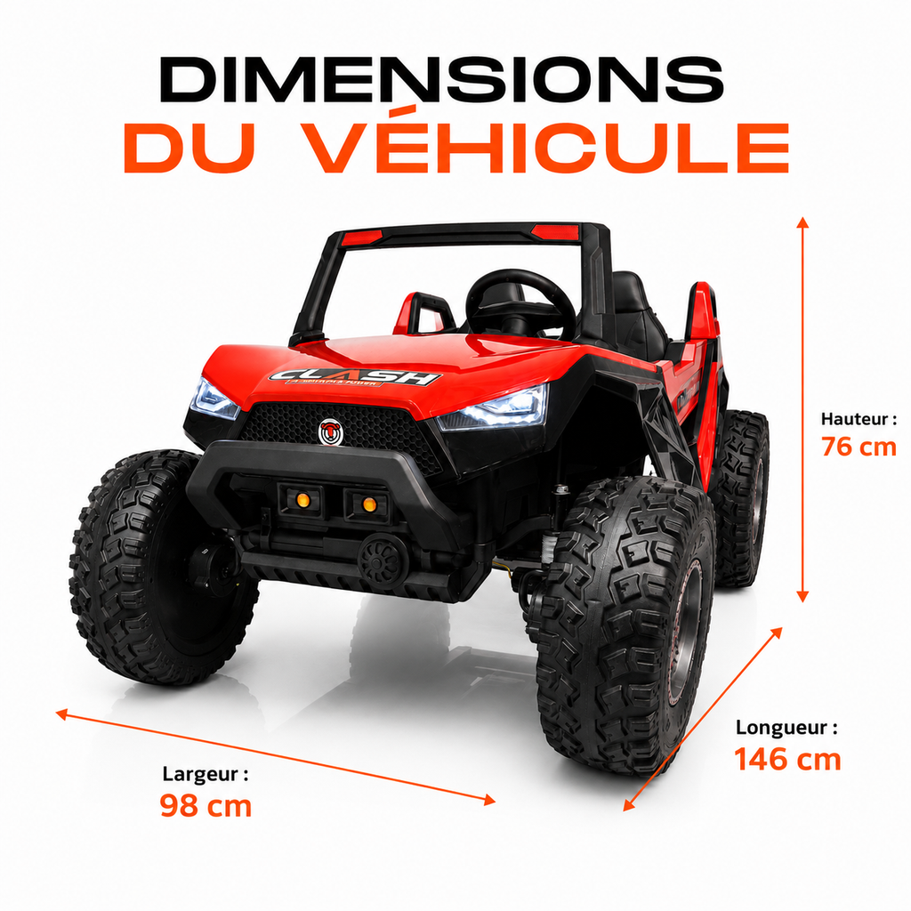 Buggy électrique enfant UTV 24 V – Trail Rider Pro