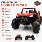Buggy électrique enfant UTV 24 V – Trail Rider Pro