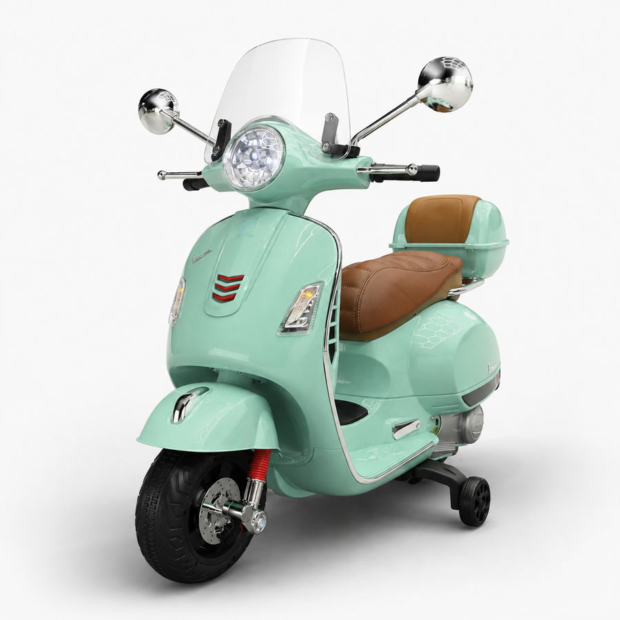 Scooter électrique enfant Vespa GTS 12 V light vert – Street Rider
