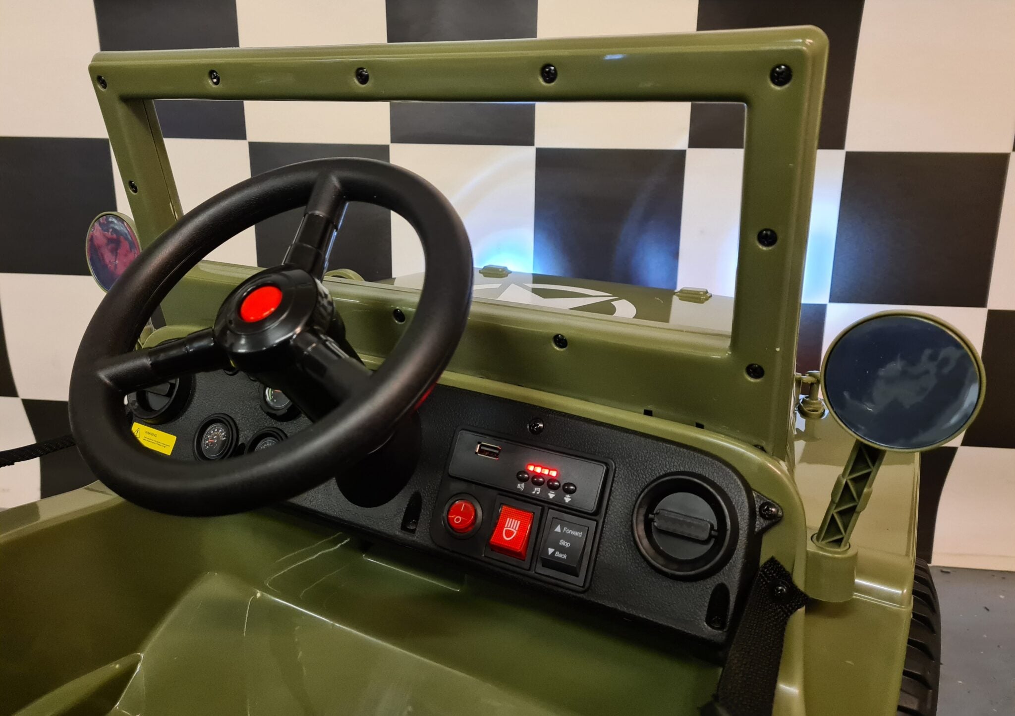 Voiture électrique enfant jeep Willy 12 V avec télécommande 1 place – Adventure Rider – vue 9