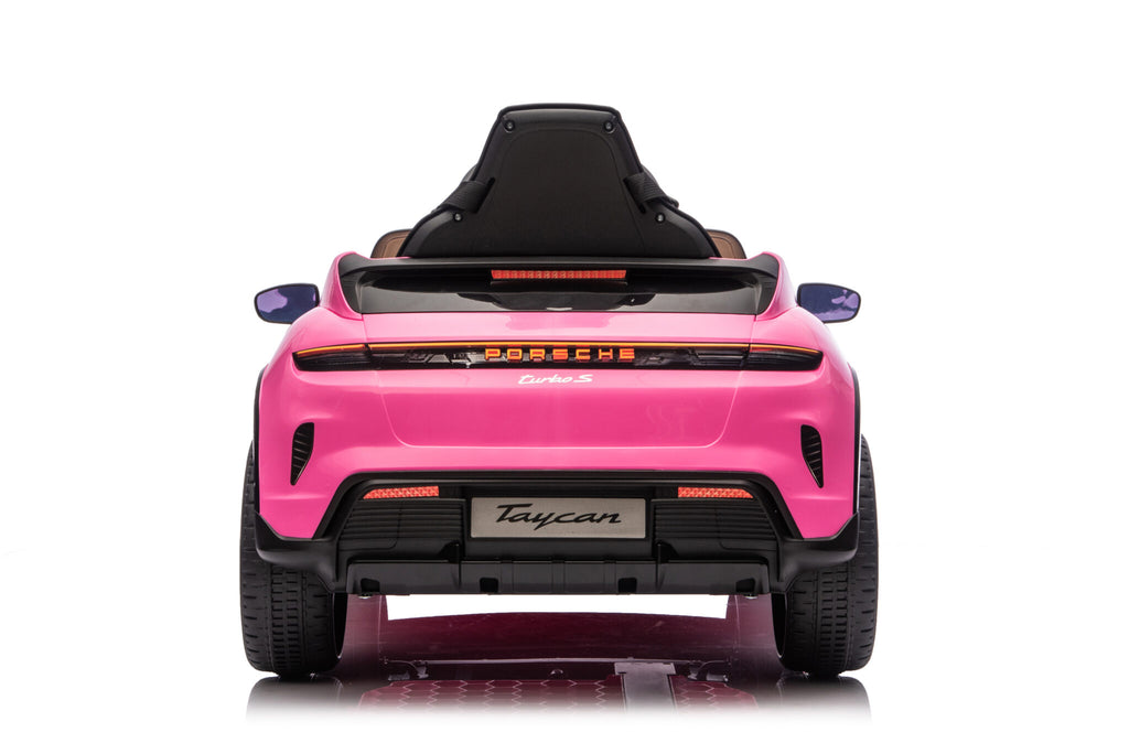 Voiture électrique enfant Porsche Taycan 1 place 12 V rose – Racing Star – vue 5