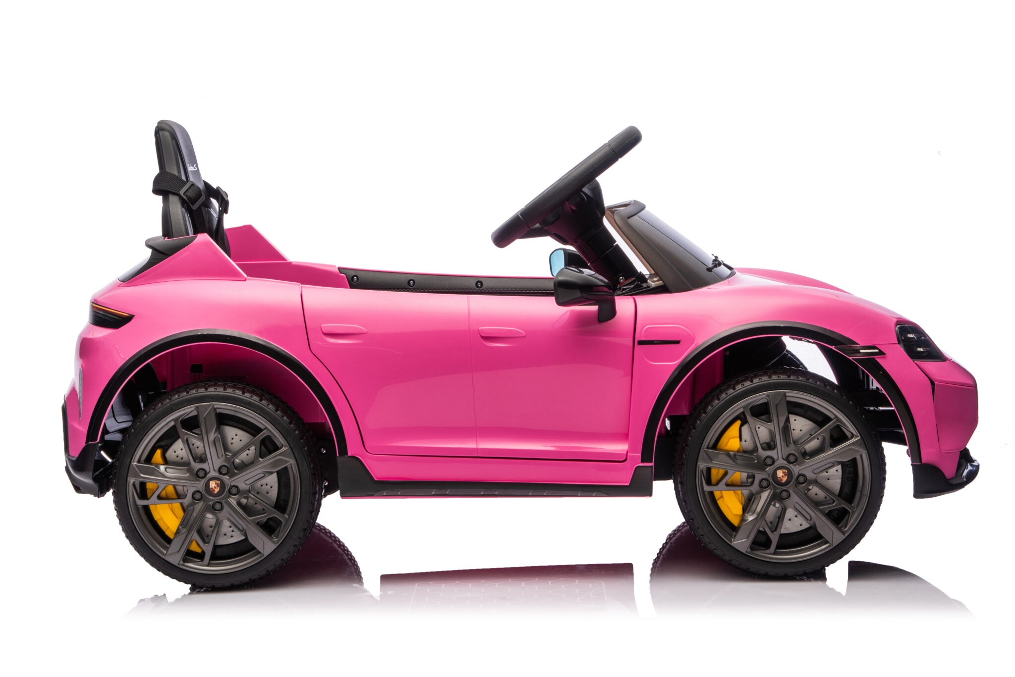 Voiture électrique enfant Porsche Taycan 1 place 12 V rose – Racing Star – vue 4
