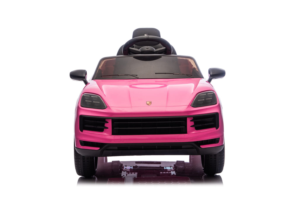 Voiture électrique enfant Porsche Cayenne 1 place 12 V rose – Adventure Rider – vue 2