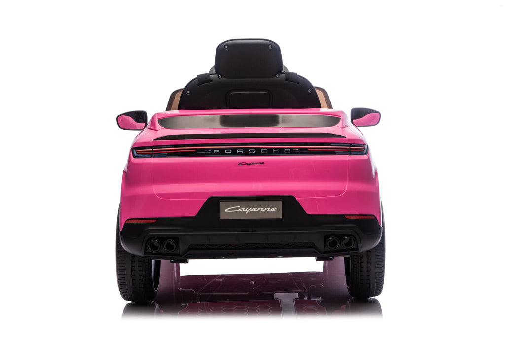 Voiture électrique enfant Porsche Cayenne 1 place 12 V rose – Adventure Rider – vue 5