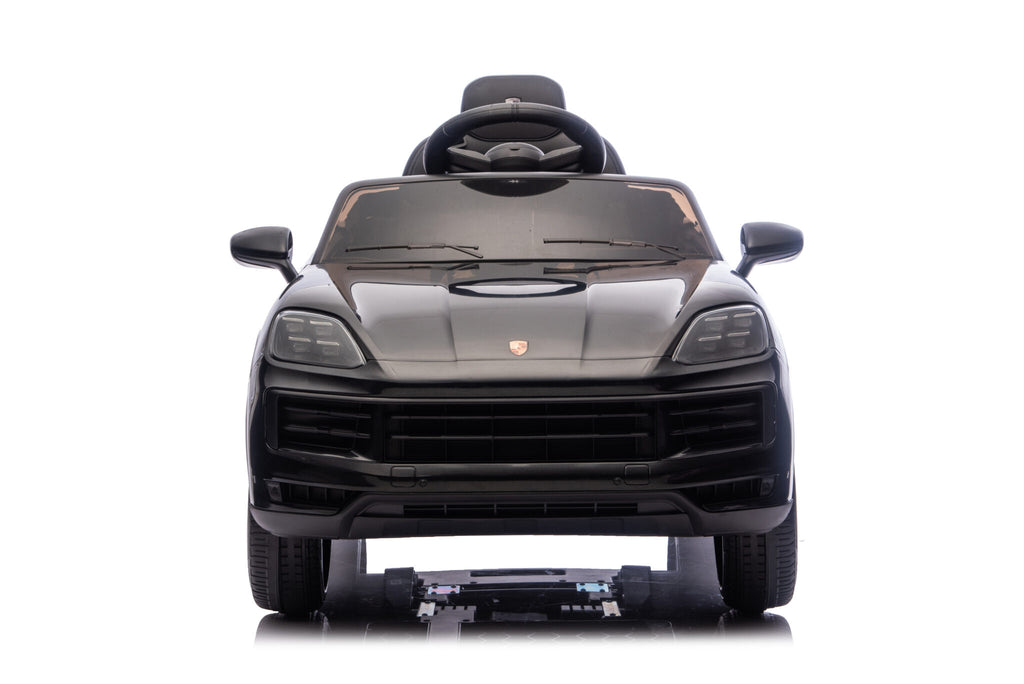 Voiture électrique enfant Porsche Cayenne 1 place 12 V noir – Adventure Rider – vue 2