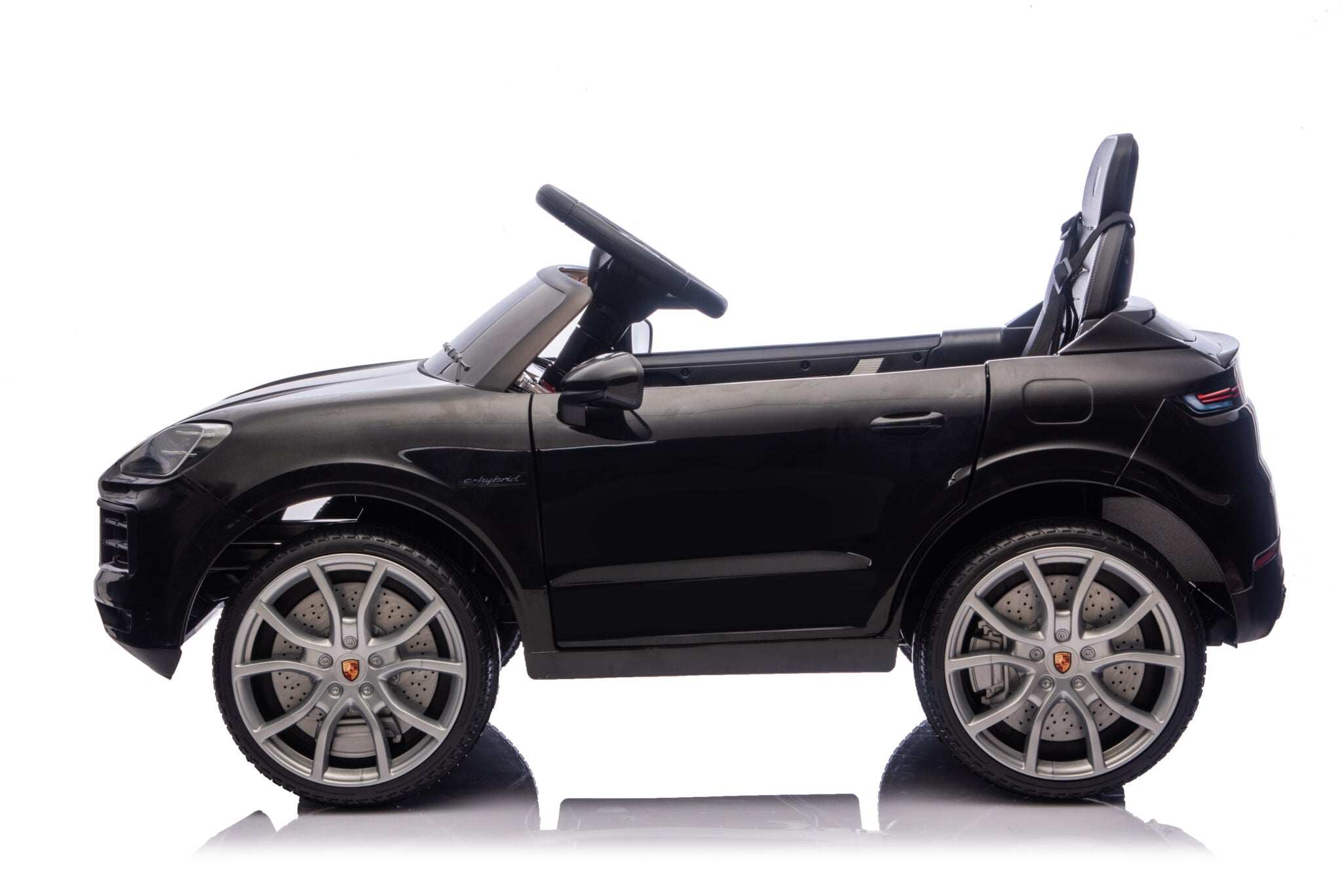 Voiture électrique enfant Porsche Cayenne 1 place 12 V noir – Adventure Rider – vue 3