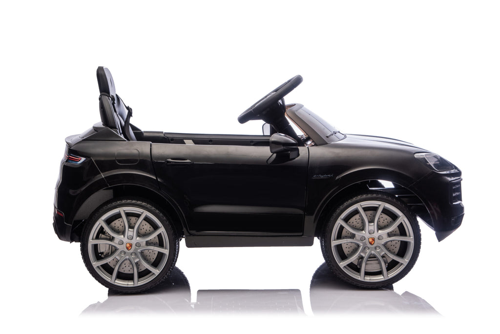 Voiture électrique enfant Porsche Cayenne 1 place 12 V noir – Adventure Rider – vue 4
