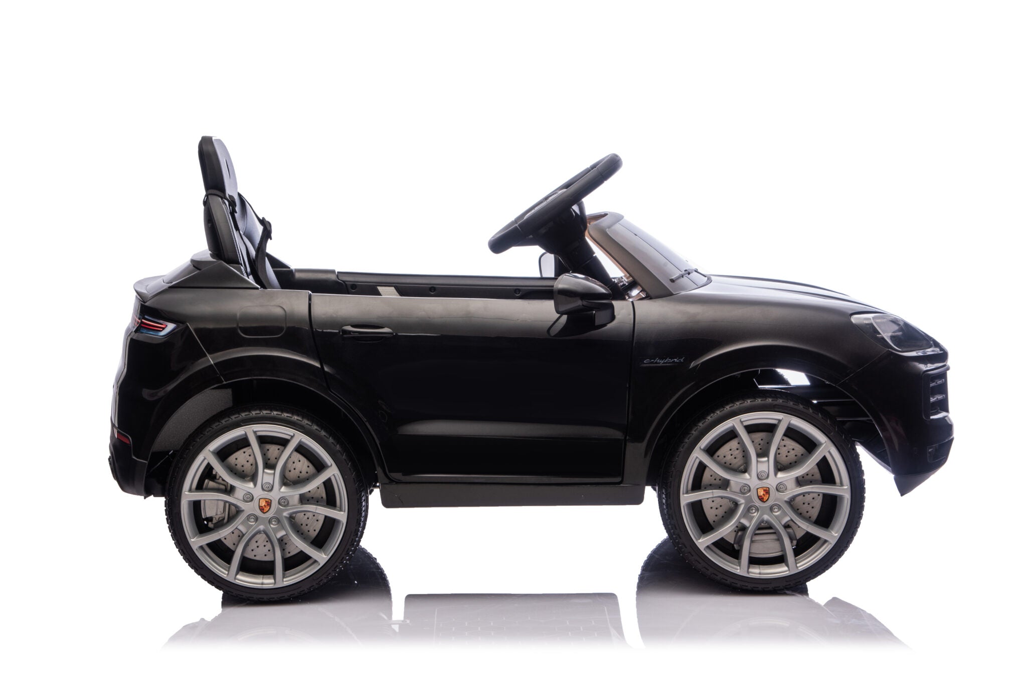 Voiture électrique enfant Porsche Cayenne 1 place 12 V noir – Adventure Rider – vue 4