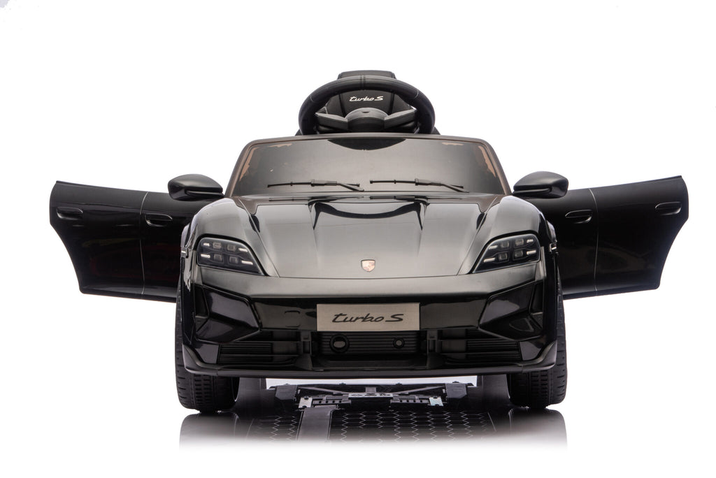 Voiture électrique enfant Porsche Taycan 1 place 12 V noir – Racing Star – vue 2
