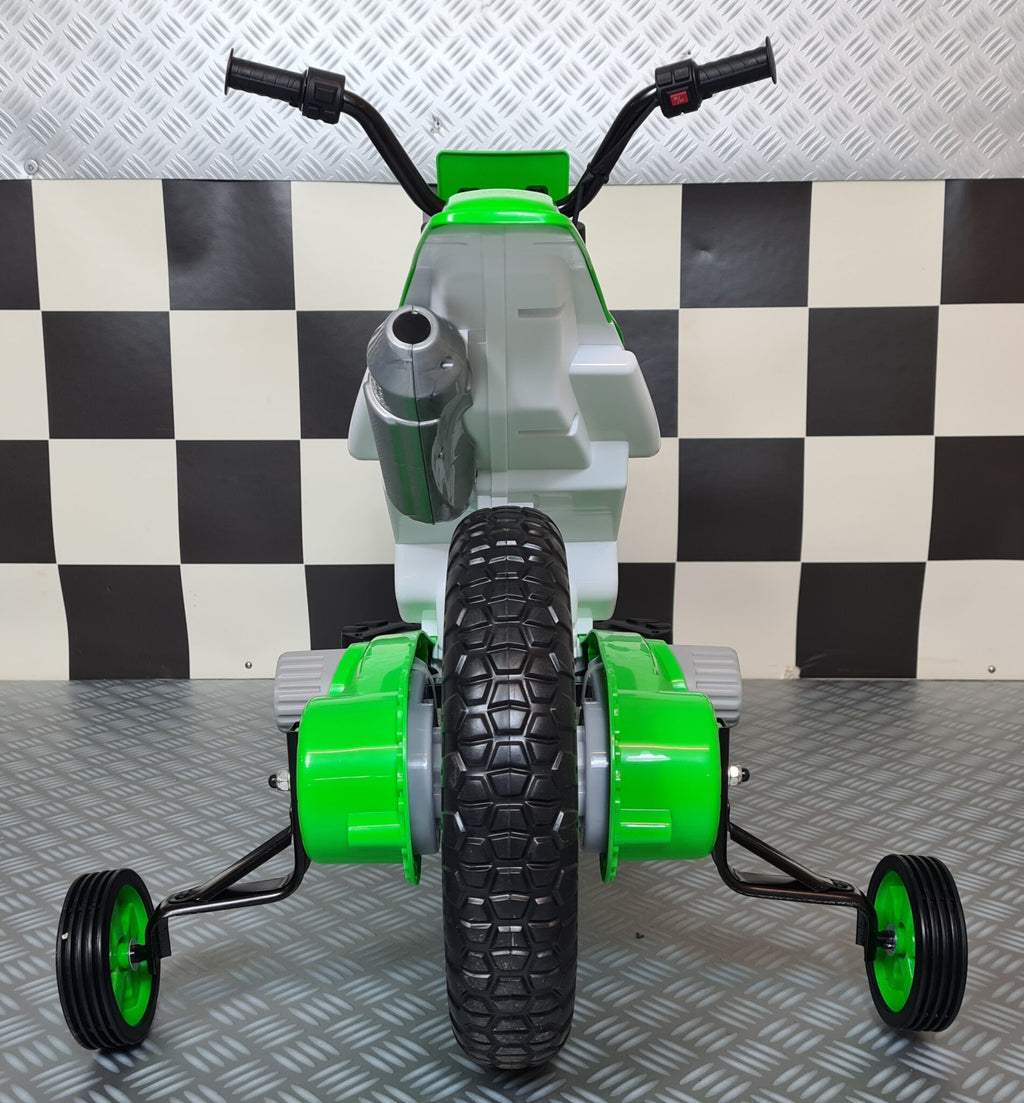 Moto électrique enfant dirt bike 12 V vert – Dirt Rider – vue 6