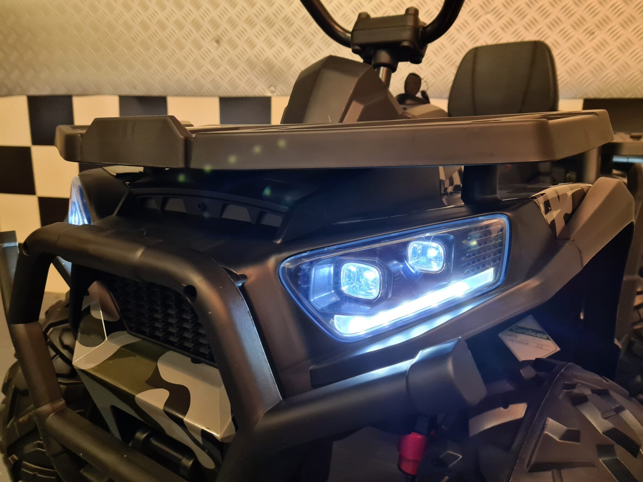 Quad électrique enfant Desert 12 V camo vert – Mini Raptor – vue 7