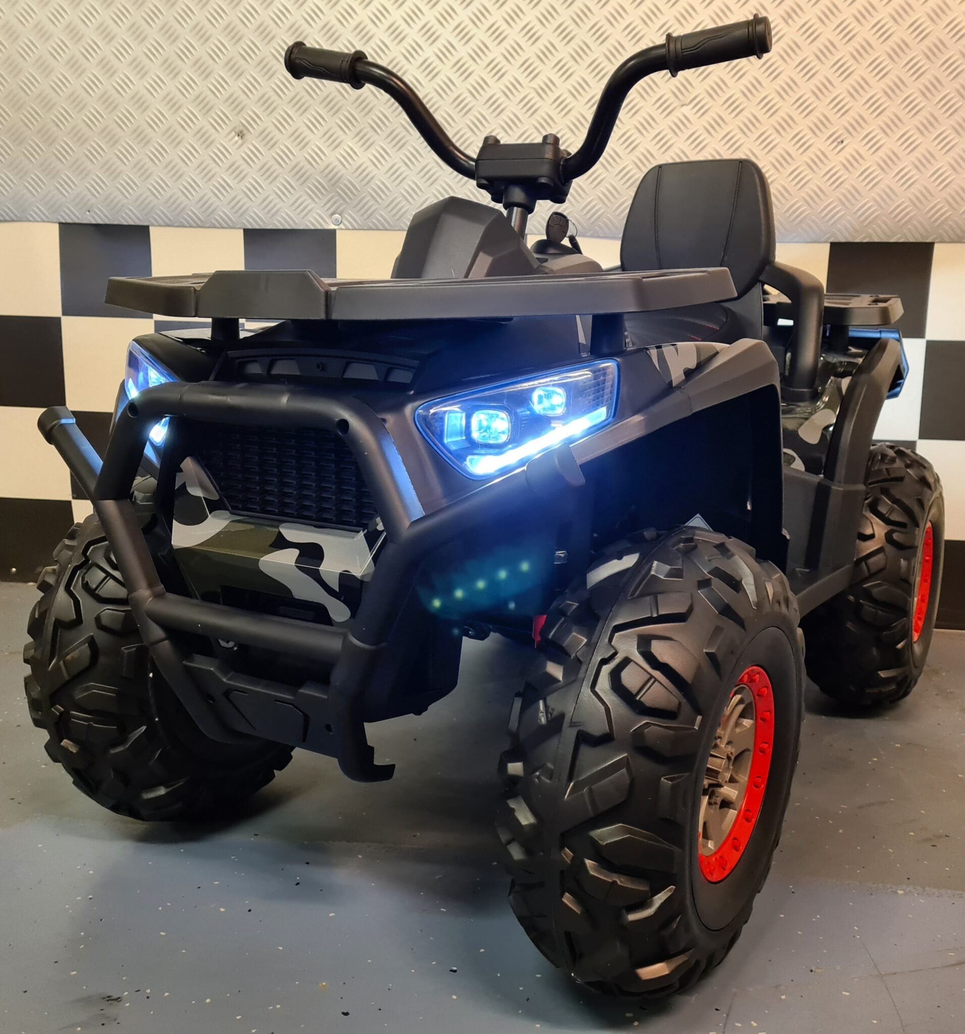 Quad électrique enfant Desert 12 V camo vert – Mini Raptor
