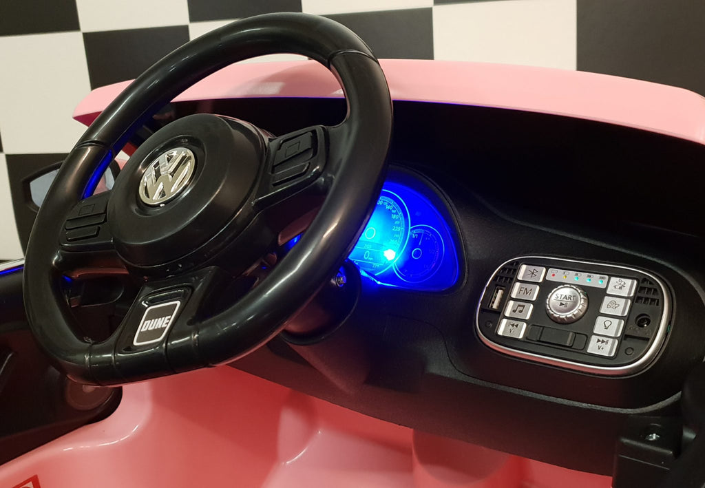 Voiture électrique enfant VW Beetle 12 V rose – Urban Rider – vue 10