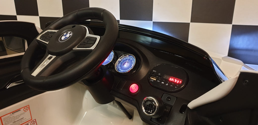 Voiture électrique enfant BMW GT 12 V 2.4G télécommande blanc – Urban Rider – vue 9