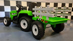 Tracteur électrique enfant 12 V avec remorque et RC vert – Little Farmer – vue 5