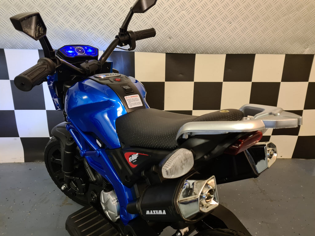 Moto électrique enfant Grom Superbike 12 V bleu métallisé – Street Rider – vue 6