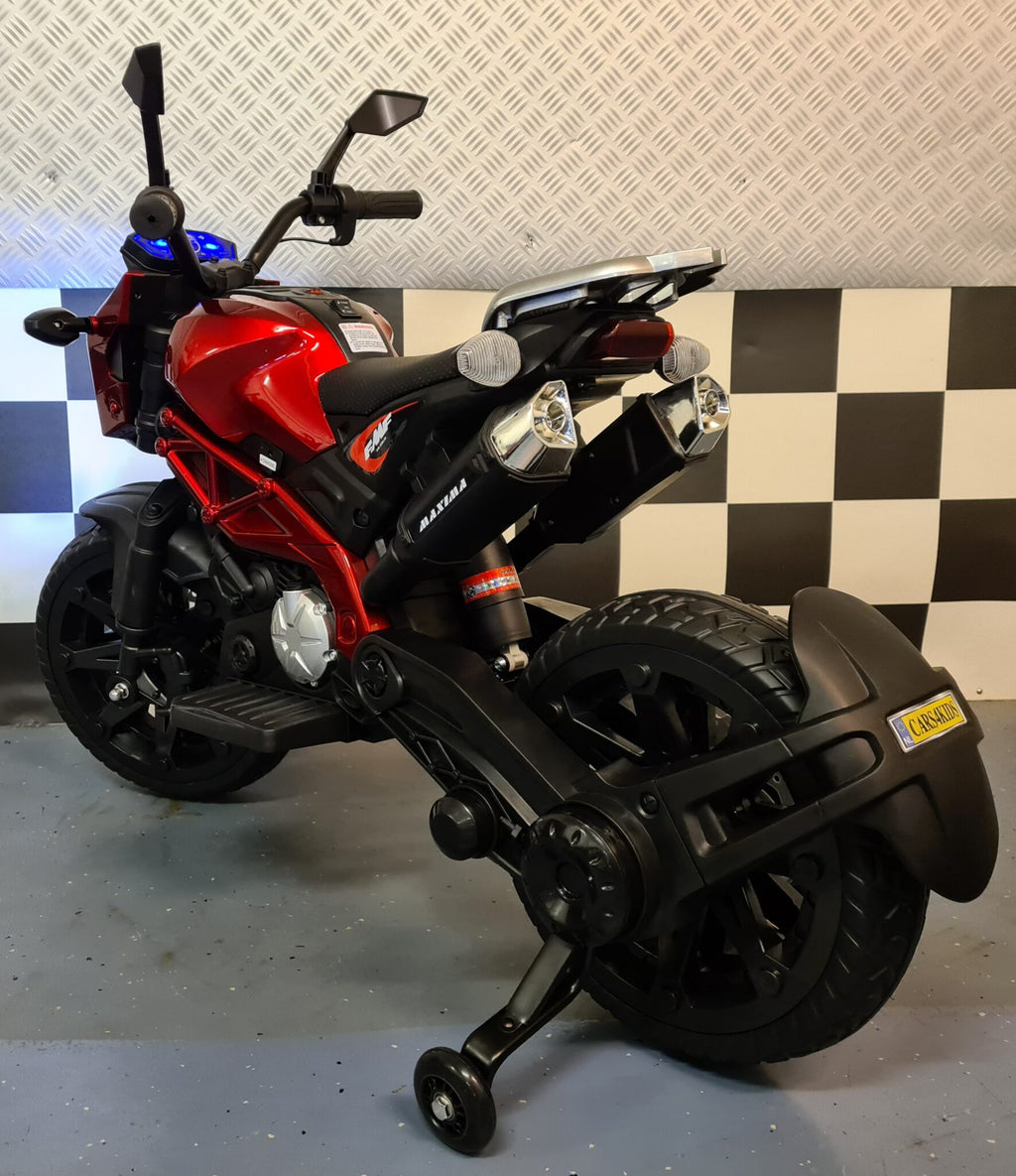 Moto électrique enfant motor Grom Superbike 12 V rouge métallisé – Street Rider – vue 3