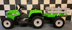 Tracteur électrique enfant 12 V avec remorque et RC vert – Little Farmer – vue 4