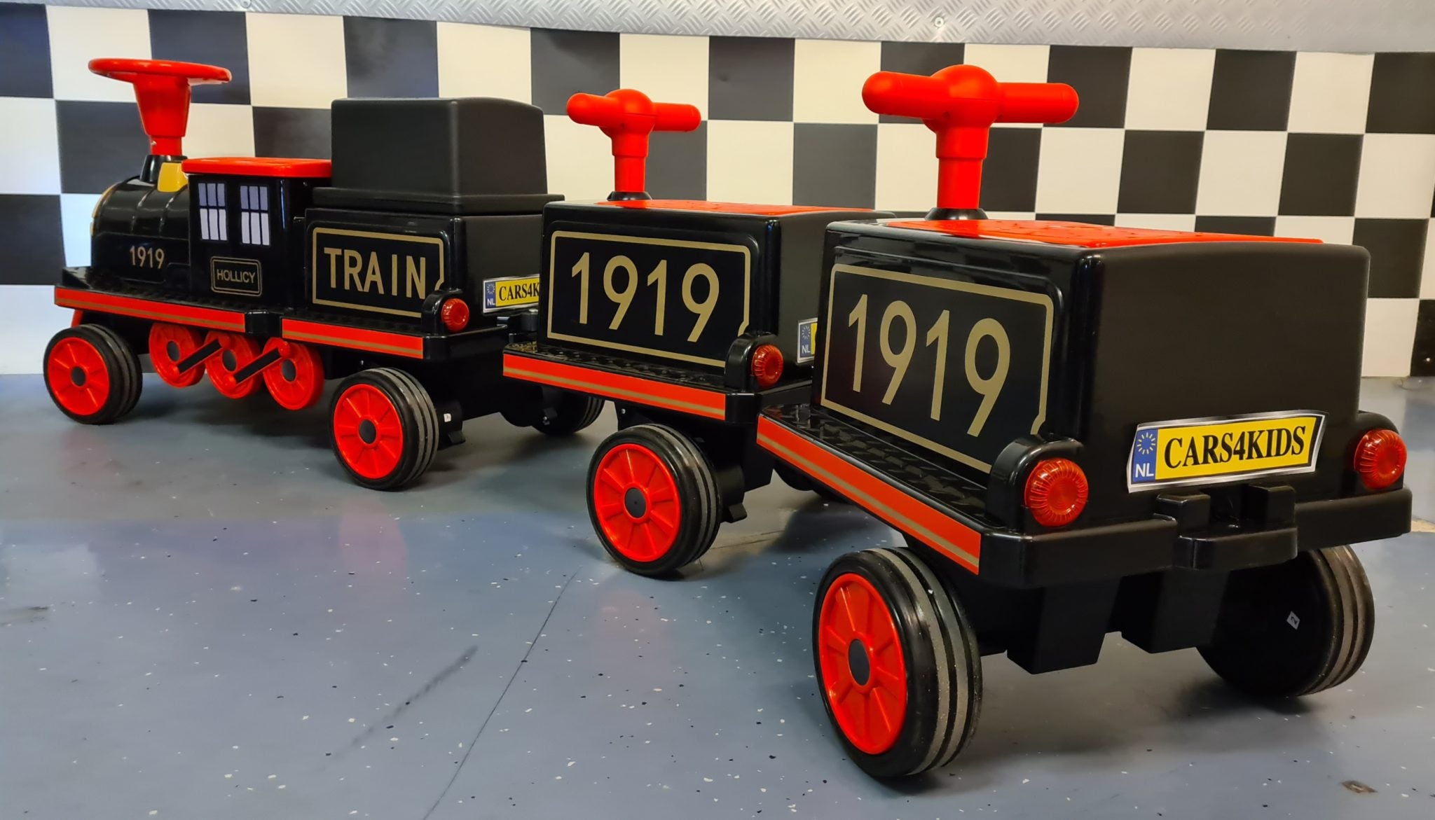 Véhicule électrique enfant train 12 V avec 2 wagons – Urban Rider Pro – vue 4
