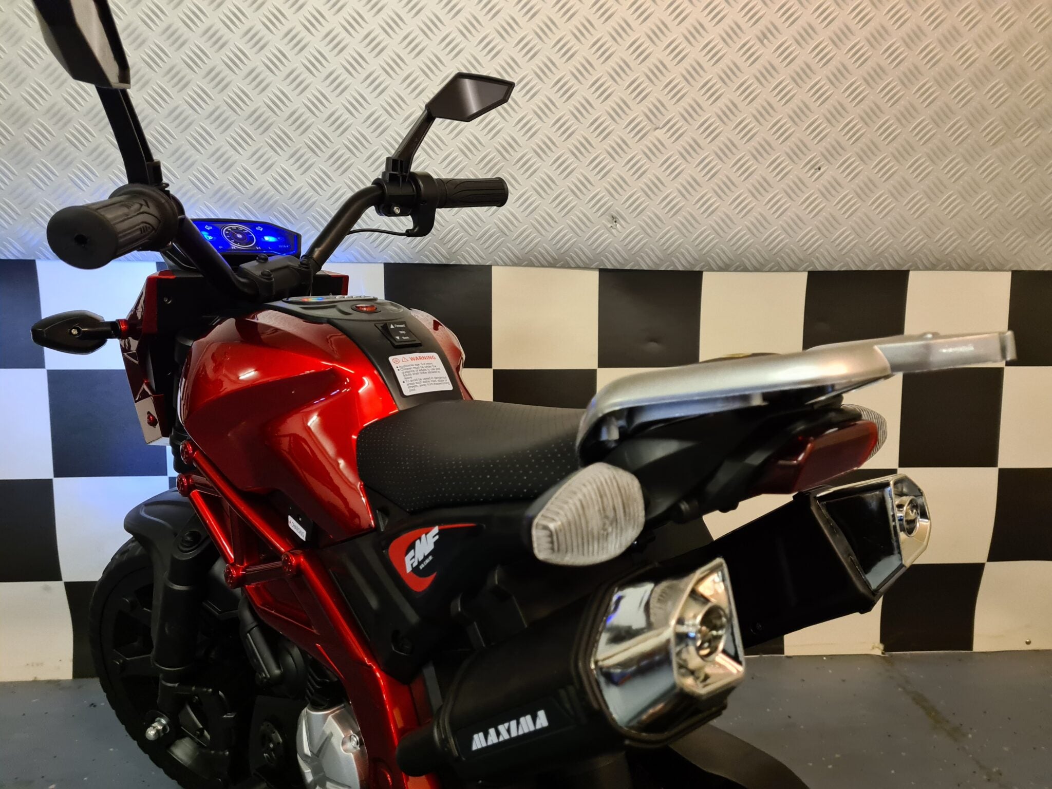 Moto électrique enfant motor Grom Superbike 12 V rouge métallisé – Street Rider – vue 5
