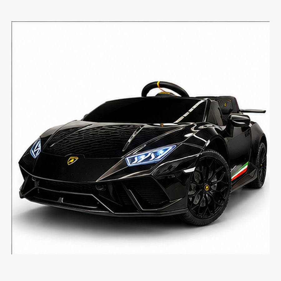 Voiture électrique enfant Lamborghini Huracan 12 V avec télécommande noir métallisé – Racing Star