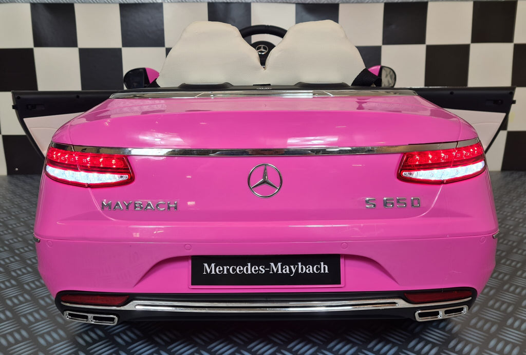 Voiture électrique enfant Mercedes Maybach S650 rose 12 V – Royal Drive – vue 6