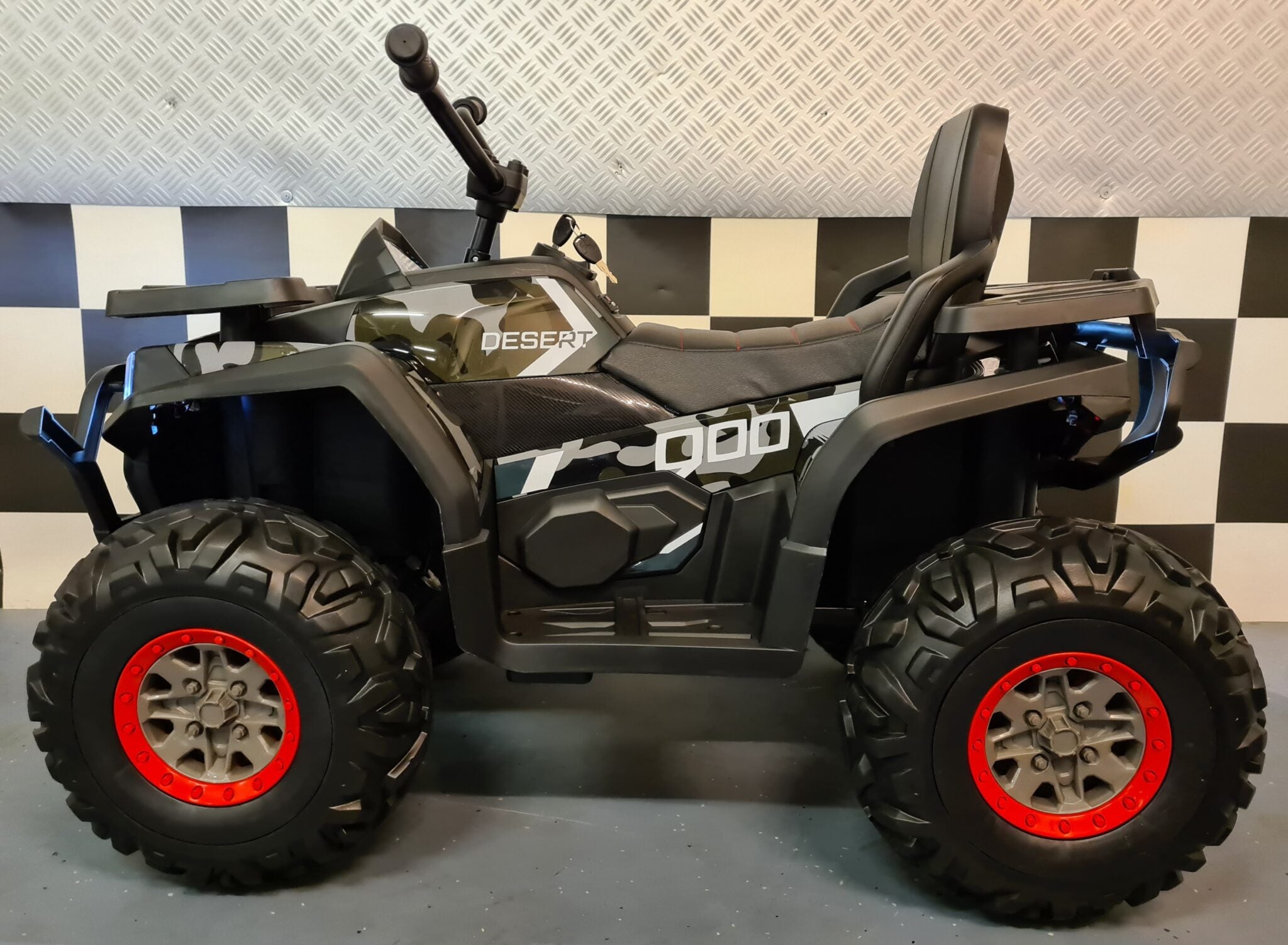 Quad électrique enfant Desert 12 V camo vert – Mini Raptor – vue 2