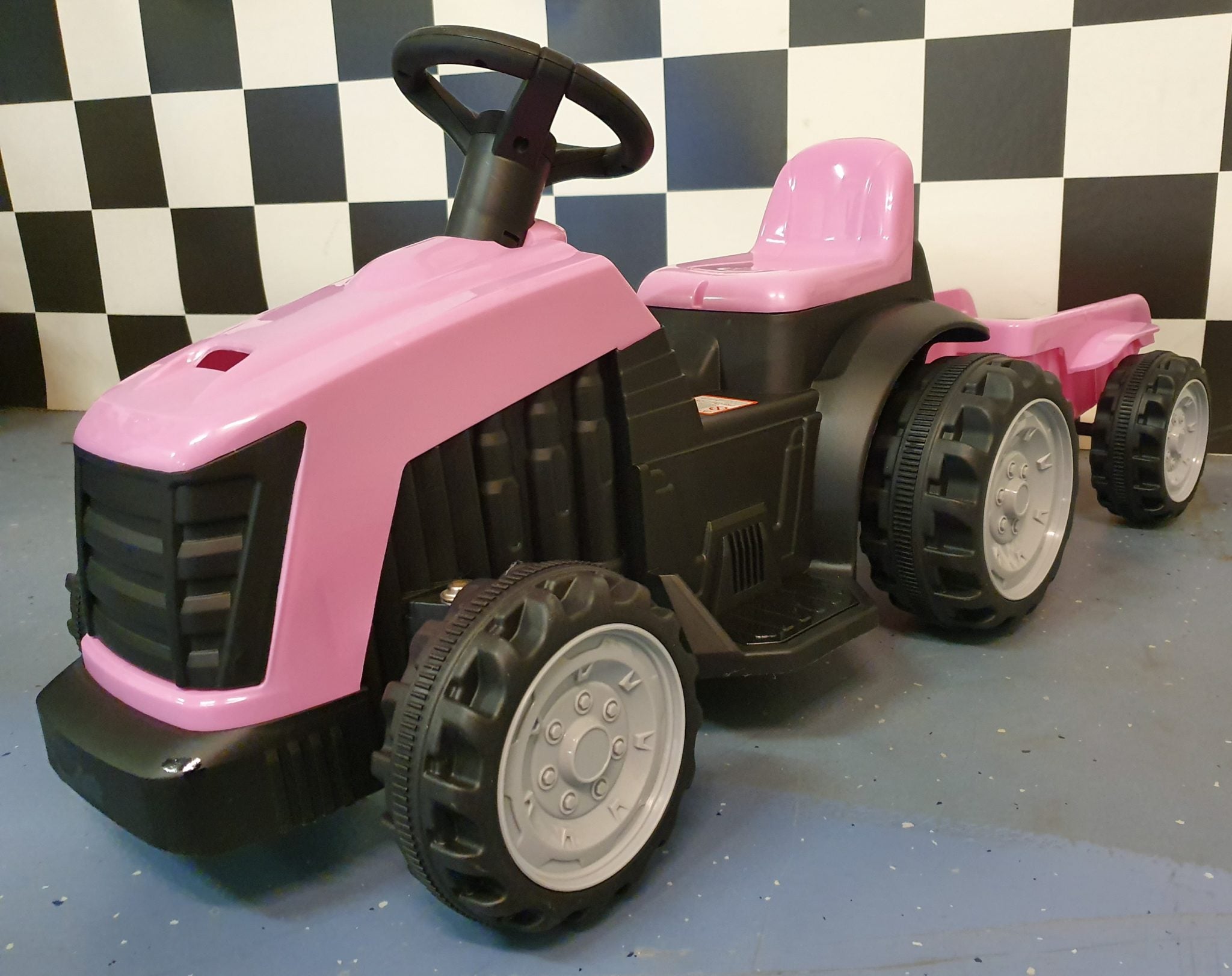Tracteur électrique enfant rose 6 V – Mini Farmer – vue 2