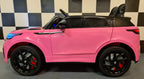 Voiture électrique enfant Range Rover Velar 12 V avec télécommande rose – Adventure Rider – vue 4