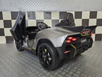 Voiture électrique enfant Lamborghini Auténtica 12 V gris métallisé – Racing Star – vue 5