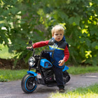 Electric Motorcycle for Children 18-36 Months with 6V Battery Headlight and Detachable Auxiliary Wheels