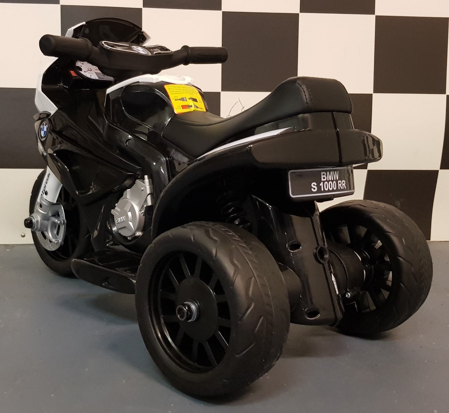 Moto électrique enfant mini BMW S1000RR / trike 6 V noir – Mini Street Rider – vue 3
