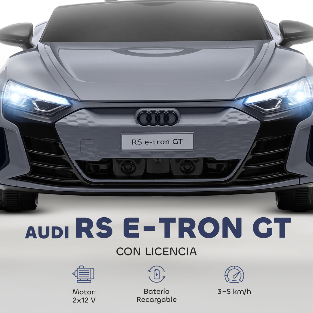Electric Car for Children +3 Years Old Audi Rs E-Tron Gt Battery Car with Remote Control 103X58X41 cm Pink