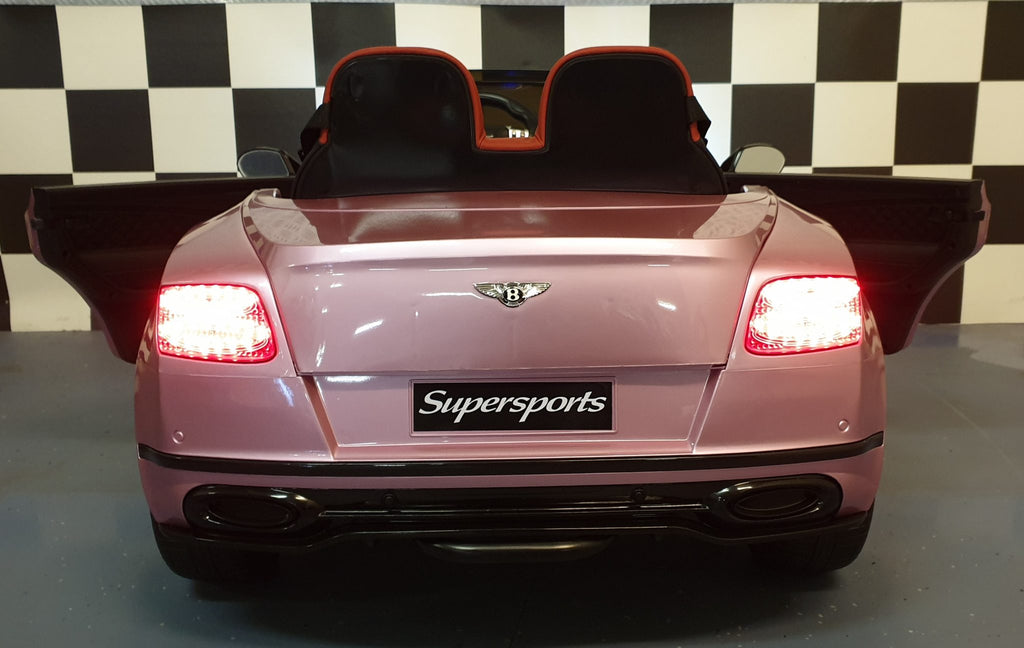 Voiture électrique enfant Bentley Continental métallisé rose – Royal Drive – vue 5