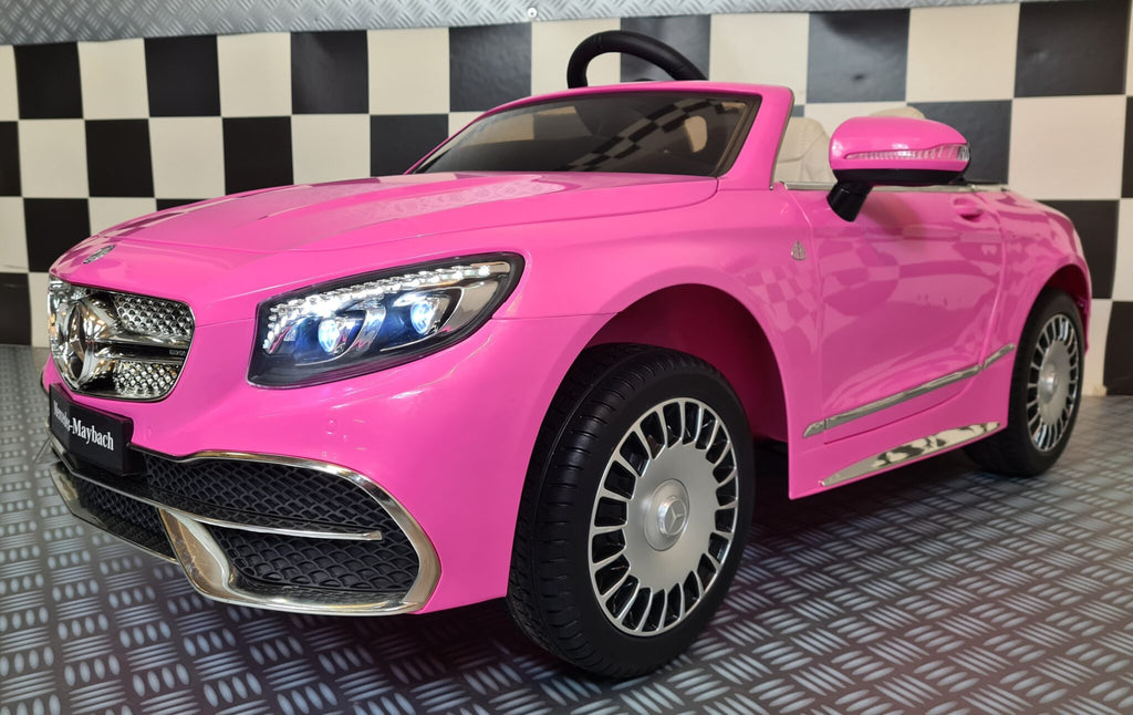 Voiture électrique enfant Mercedes Maybach S650 rose 12 V – Royal Drive – vue 2