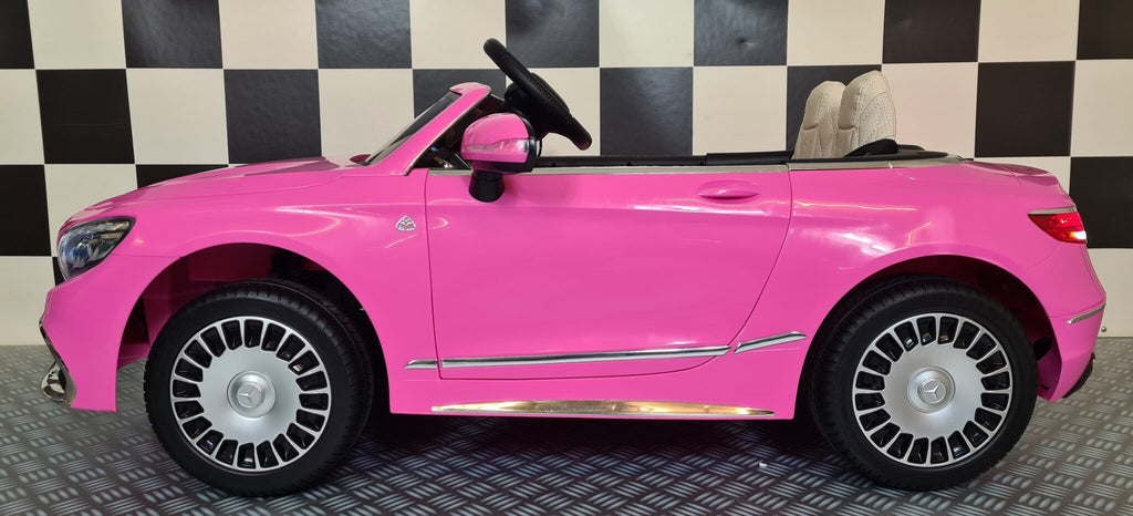 Voiture électrique enfant Mercedes Maybach S650 rose 12 V – Royal Drive – vue 4