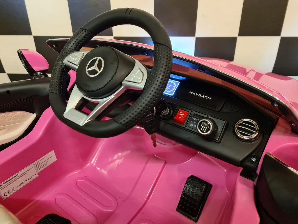 Voiture électrique enfant Mercedes Maybach S650 rose 12 V – Royal Drive – vue 9
