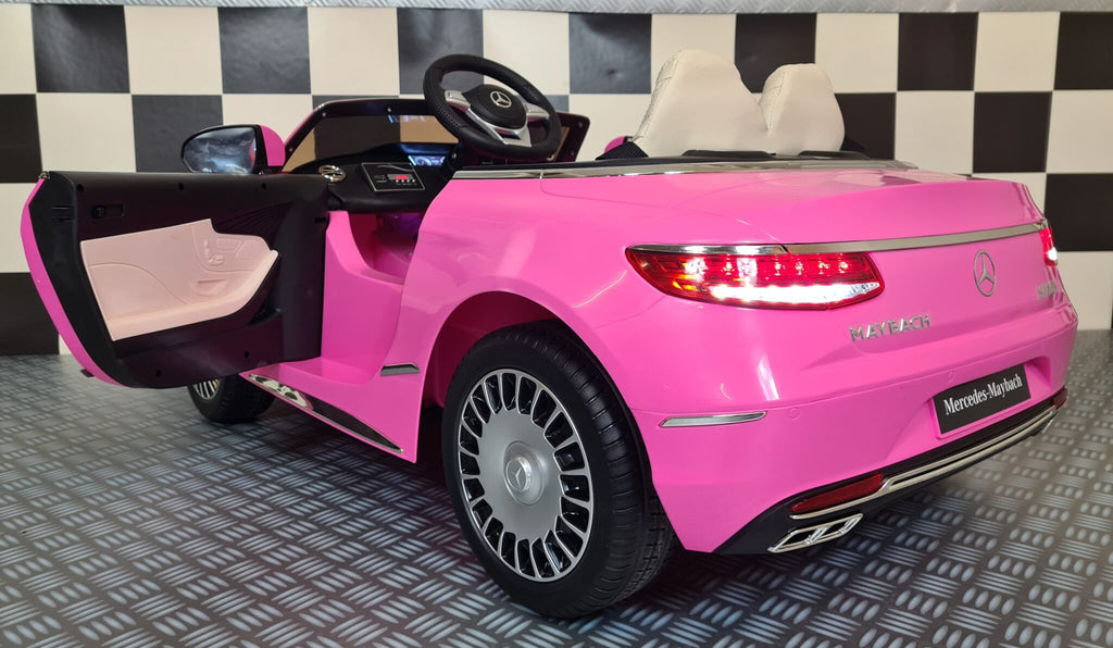 Voiture électrique enfant Mercedes Maybach S650 rose 12 V – Royal Drive – vue 5