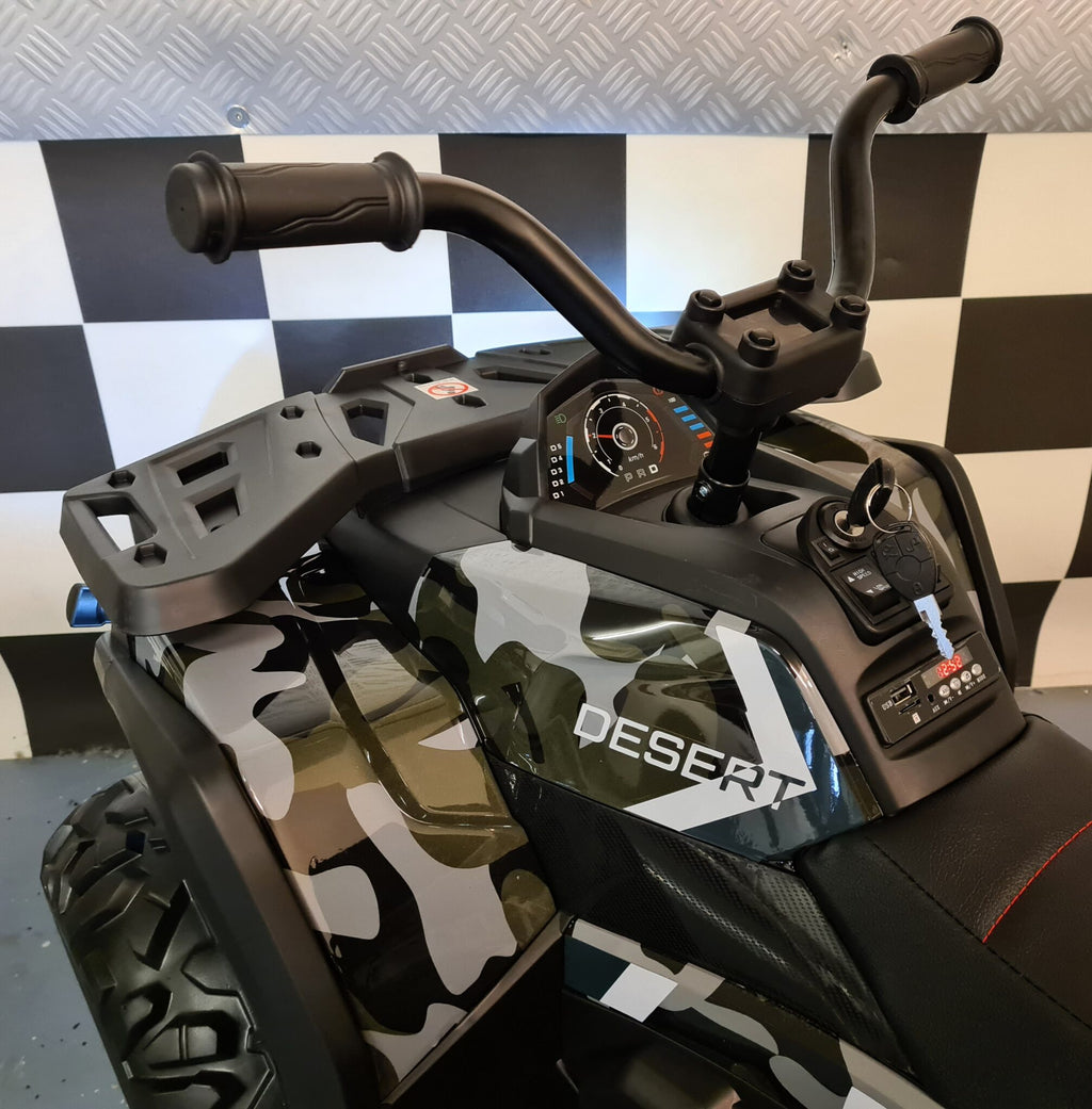 Quad électrique enfant Desert 12 V camo vert – Mini Raptor – vue 5