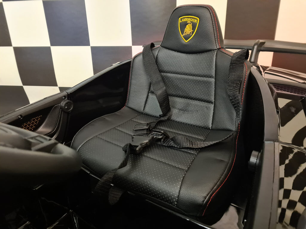 Voiture électrique enfant Lamborghini Huracan 12 V avec télécommande noir métallisé – Racing Star – vue 10
