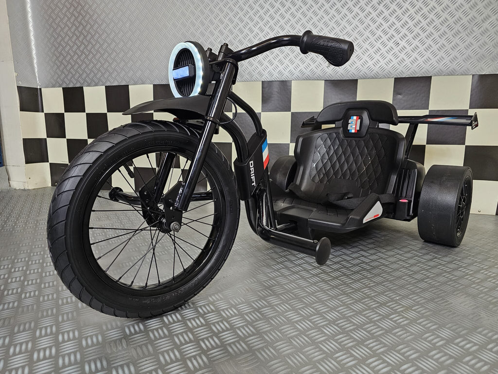 Véhicule électrique enfant trike 24 V noir – Street Rider Pro – vue 2