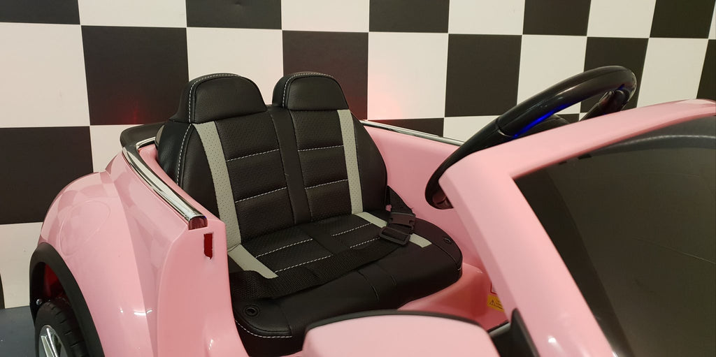 Voiture électrique enfant VW Beetle 12 V rose – Urban Rider – vue 8