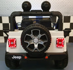 Voiture électrique enfant Jeep Wrangler 12 V 4x4 RC blanc – Adventure Rider – vue 6
